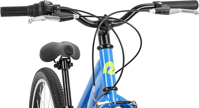 Retrospec Dart 20 & 24 Inch Kids Bike - 7-Speed Hybrid Bicycle for Ages 6-11 with 29in All-Season Tires & Shock Absorption - Adjustable Height Youth Bike with V-Brakes & Smooth Gear Shifting