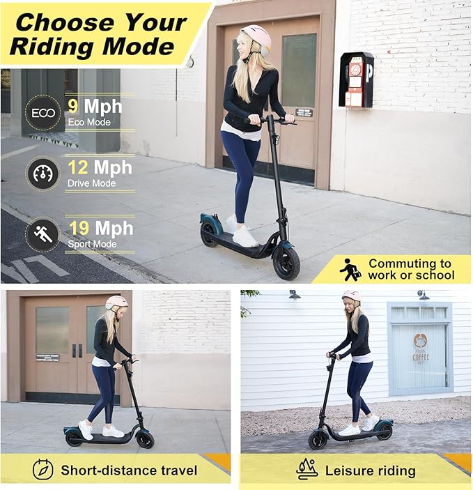Electric Scooter Adults, Foldable E Scooter for Adults,500W Motor, 19 Mph, 21 Miles, 10" Tires Heavy Duty E-Scooter