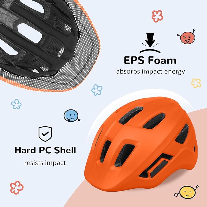 Toddler/Kids Bike Helmet, Adjustable and Multi-Sport, from Infant to Schoolchild, 2 Sizes