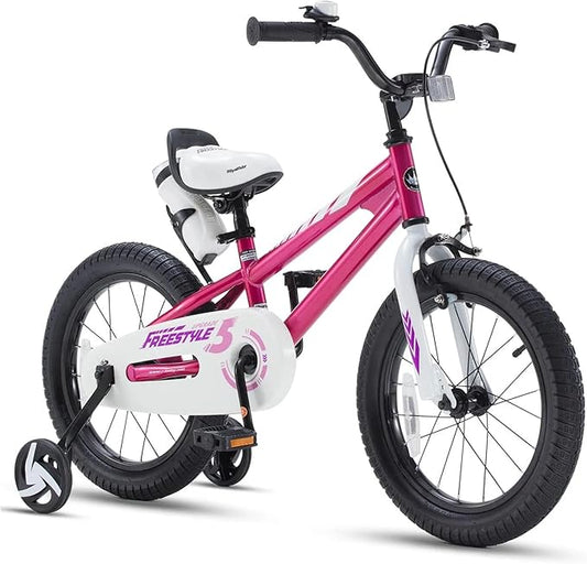 RoyalBaby Kids Bike EZ Freestyle Training Free Balance to Pedal Easy Learning Bicycle, 12-18 Inch for Toddlers to Big Kids