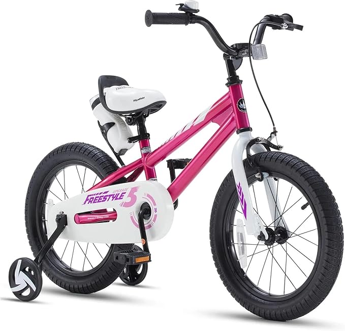 RoyalBaby Kids Bike Freestyle Classic & EZ Balance Pedal Switchable Bicycle, 12 14 16 18 Inch, 3-10 Years Toddler to Big Kids