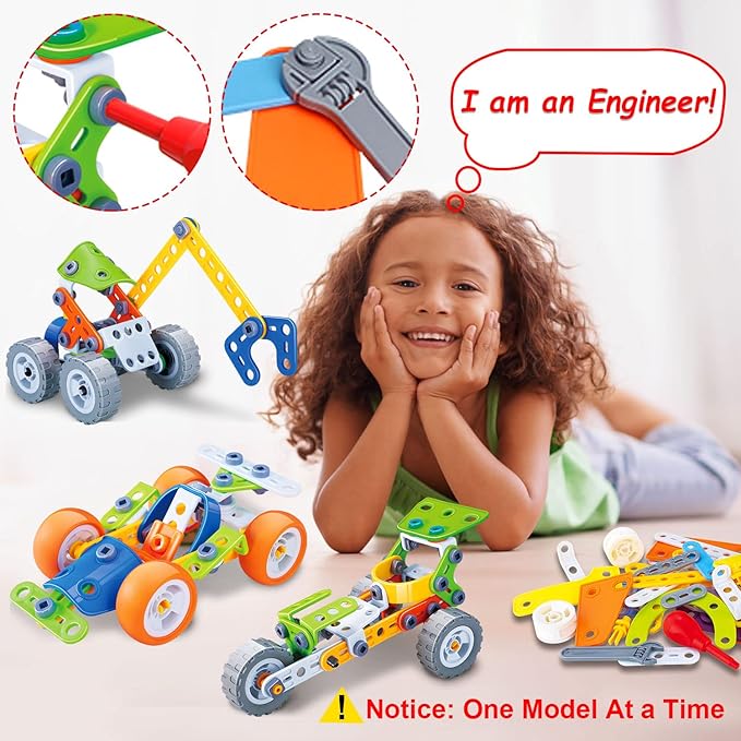 10 in 1 STEM Toys for 4 5 6 7 8+ Year Old Boy Girl Birthday Gifts Building Toys for Kids Ages 4-8 5-7 6-8 Educational Learning Stem Activities for Boys 3-5 4-6 8-10 Creative Games Christmas Idea Gift