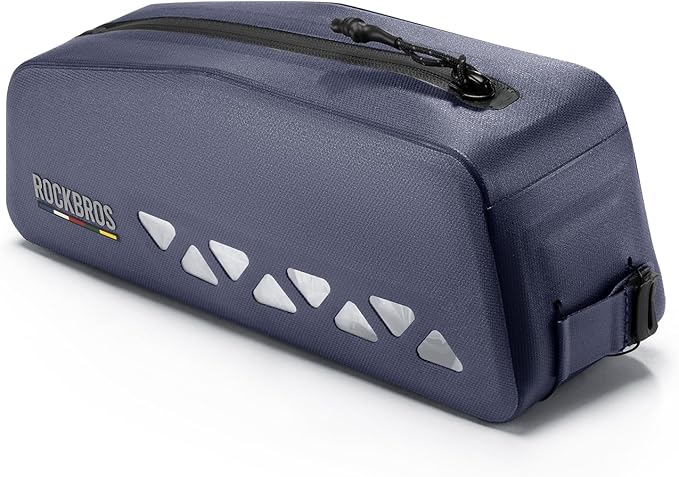 ROCKBROS Top Tube Bike Bag Waterproof Bike Frame Bag Lightweight Buckle Lock Design TPU Material Top Tube Bag Easy Install Cycling Top Tube Front Frame Pack 1L Capacity