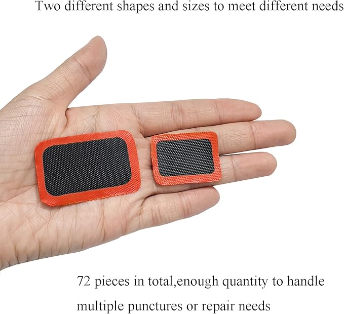 Bike Tire Patch Kit，Bike Repair Patch Bicycle Inner Tire Patch Repair Tool Kit for Road Mountain Bike Motorcycle