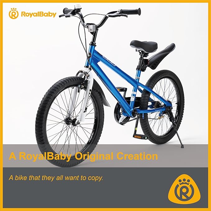 RoyalBaby Kids Bike EZ Balance to Pedal Dual Handbrake Toddlers Boys Girls Bicycle 12-20 Inch for Age 3-10 Years