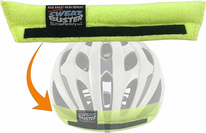 Bike Helmet Sweatband – Stops Sweat Dripping, Keeps You Cooler, Premium Comfort, Simple Helmet Integration & Quick Removal for Washing. Mountain Biking, Road Biking or Any Cycling.