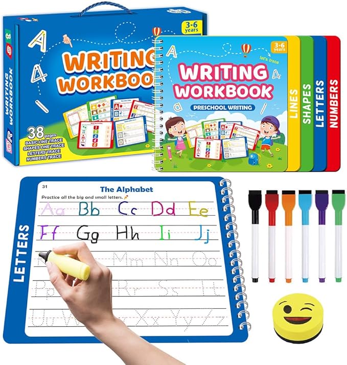 Preschool Learning Activities - Tracing Books for Kids Ages 3-4 Toddler,Writing Practice Tracing for Age 3-5,Preschool Kindergarten Workbooks,Handwriting Books for 4-5 Year Olds