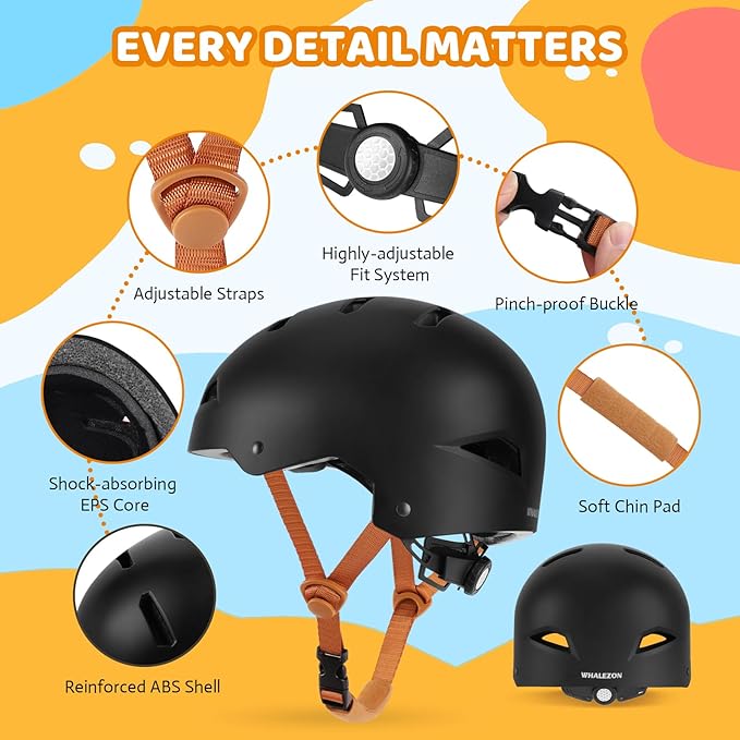 Kids Bike Helmet Ages 3-5-8-14, CPSC ASTM CPSIA Certified Toddler Helmet