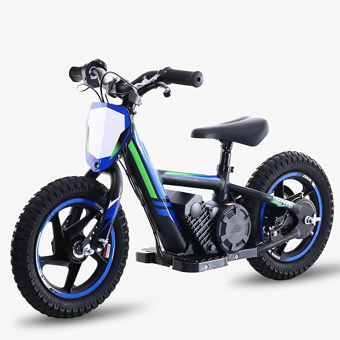 Lightweight Electric Dirt Bike for Kids, 170W Powerful Racing Grade Electric Motorcycle Up to 10MPH, 24V Detachable Battery, 12-Inch Off-Road Tires, Adjustable Seat - Ideal for Ages 3-6