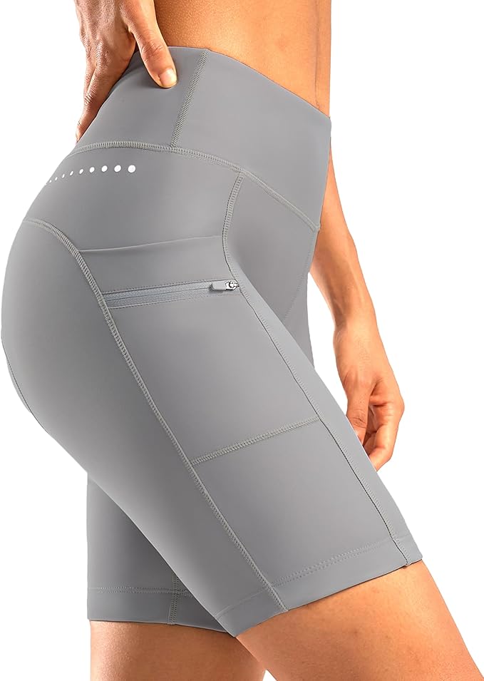 Women's 4D Padded Bike Shorts 5"/7" Riding Underwear Cycling Bicycle Road Biking Cycle Shorts for Women Zipper Pockets