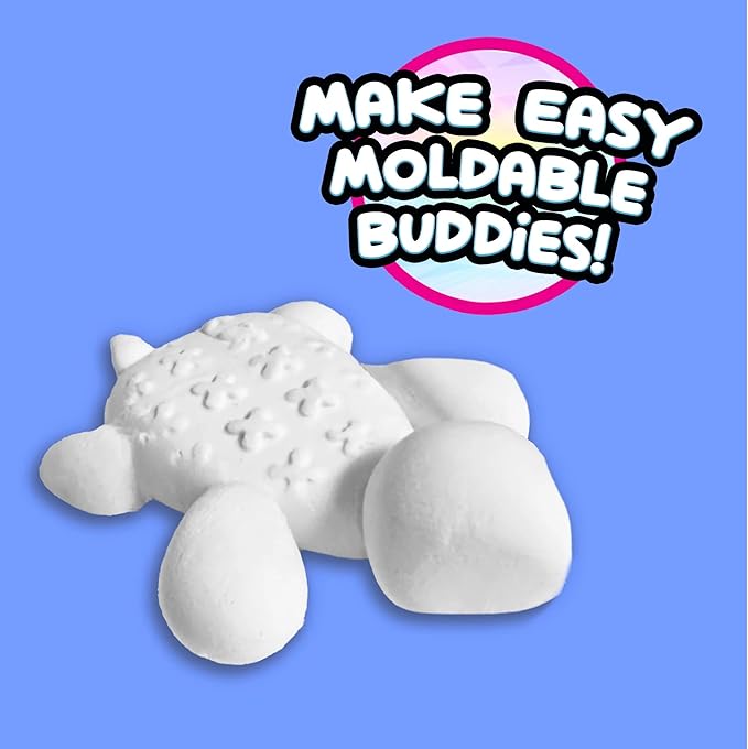 COMPOUND KINGS Fluffy Butter Cloudz Compound Bucket for Girls & Boys | Sensory Toys | Non-Toxic & Non-Sticky | Stress Relieving Tactile | (White Marshmallow)