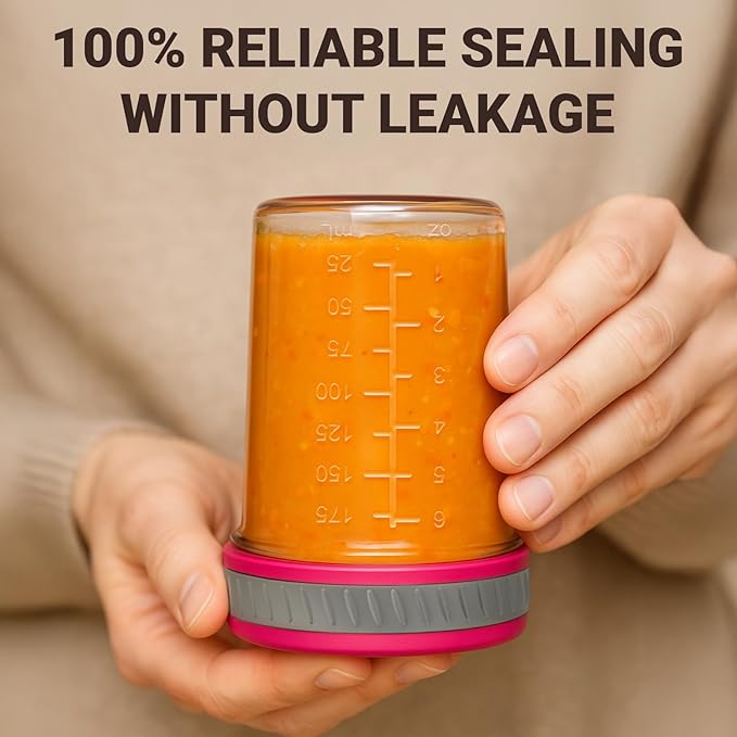 Sursip 8Pcs 8 oz Glass Jars with Lids, Airtight Mason Jars for Small Baby Food Storage, Juice, Milk, Yogurt, Overnight Oats, Mini Toddler Snack Cups