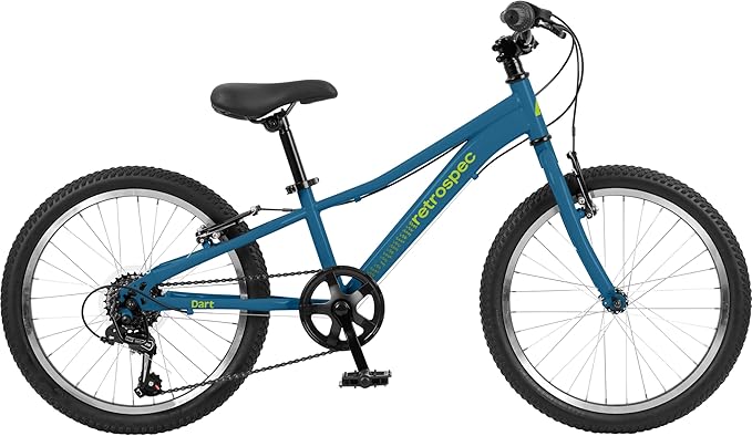 Retrospec Dart 20 & 24 Inch Kids Bike - 7-Speed Hybrid Bicycle for Ages 6-11 with 29in All-Season Tires & Shock Absorption - Adjustable Height Youth Bike with V-Brakes & Smooth Gear Shifting
