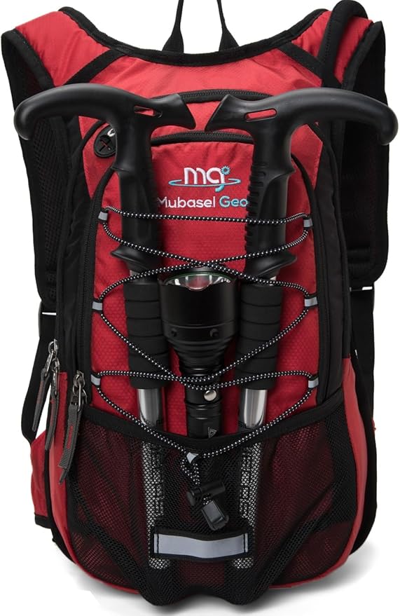 15L Insulated Hydration Backpack Pack with 2L Water Bladder Lightweight Hiking Backpack Bag for Women Men Daypack for Hiking Running Festival Camping Biking