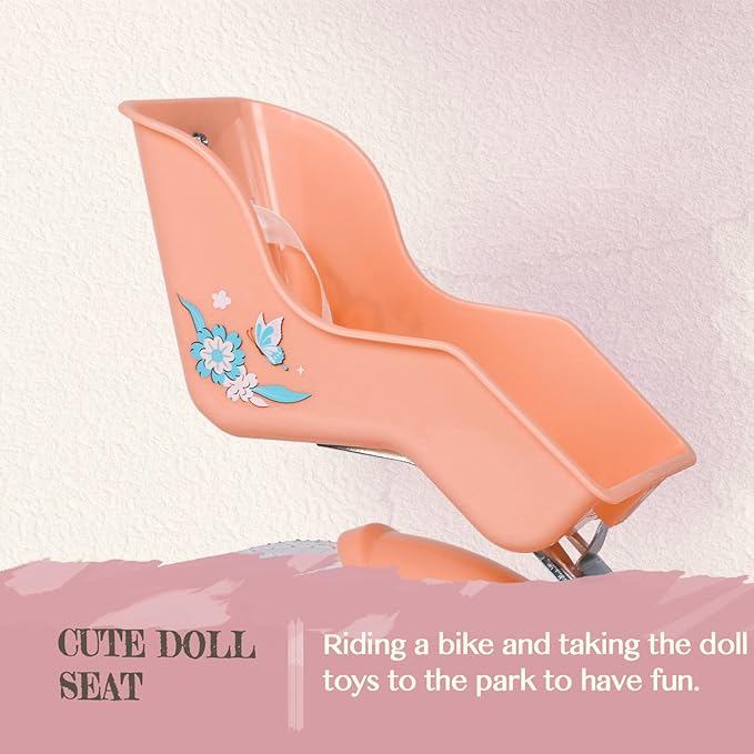 Glerc Sasha Girls Bike, 12-20 Inch Kids Bike for Children Ages 2-13 Years, Kids Bicycle with Doll-Seat & Basket & Training Wheels, Multiple Colors