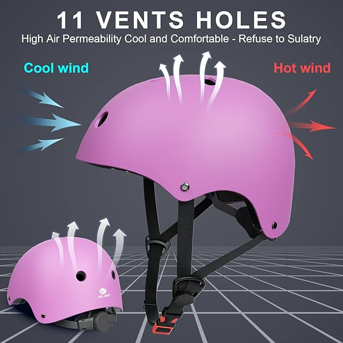 Glaf Toddler Helmet for 2-8 Years Kids Bike Helmets Baby Girls Boys Multi-Sport Adjustable Skateboard Bicycle Helmet Lightweight 3 Sizes for Toddler to Youth 8-14