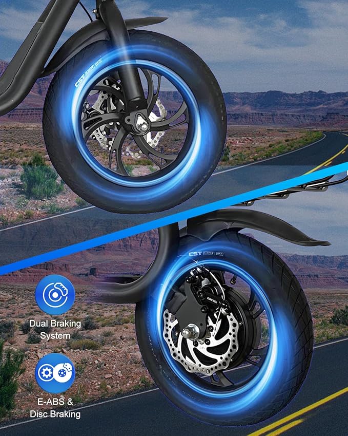 Electric Scooter with Seat & Basket, 350W Motor 12inch Tire Foldable E-Scooter Dual Disc Brakes 260LBS Max Load