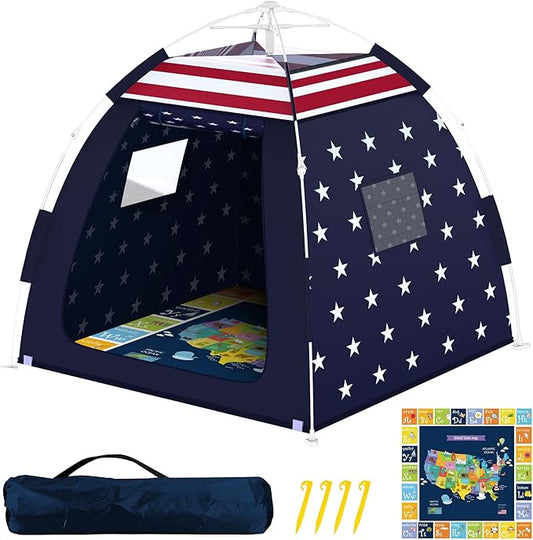 Outdoor Multi-Purpose Play House for Toddlers-Easy to Set up and Pop up Play Tent with Tunnel and Playhouse Kids Indoor Outdoor, Outdoor/Indoor Kid's Pop Up Play House, Gift for Toddlers(Star)