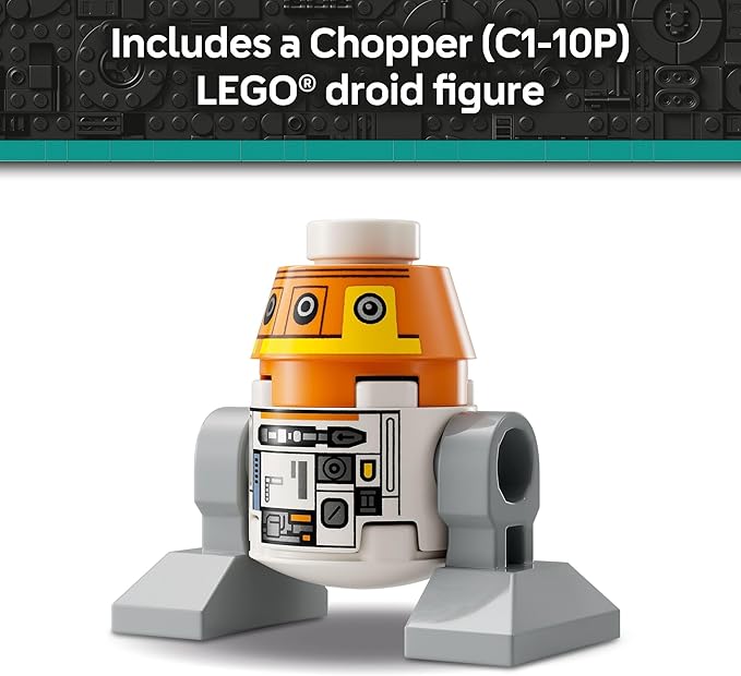 LEGO Star Wars: Ahsoka Chopper (C1-10P) Astromech Droid Set - Building Toy for Kids, Ages 10+ - Makes a Great Gift for Boys and Girls - Model Kit and Room Decor Idea for Sci-Fi Adventure Fans - 75416