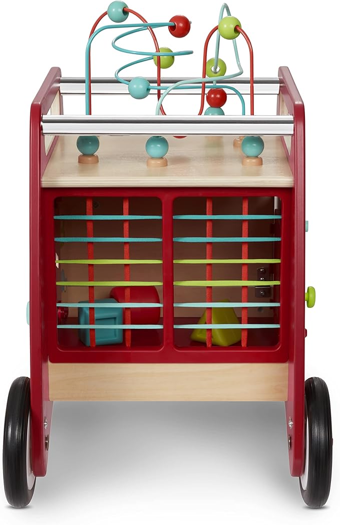 Radio Flyer Deluxe Push & Play Cube Walker, Walker Toy for Ages 1-3