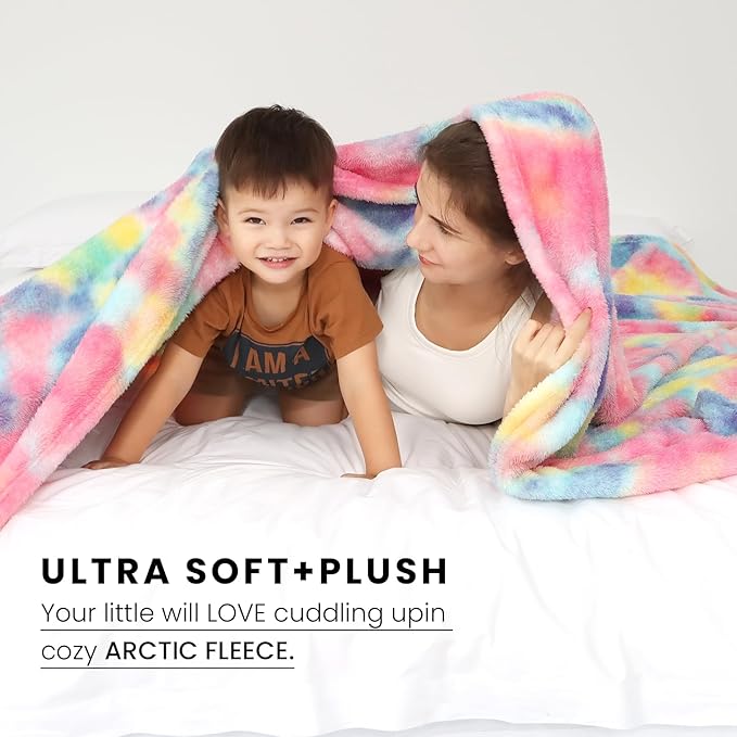 Fleece Throw Blanket Cozy Soft Lightweight Throw Blankets Warm Plush Colorful Fall Blankets and Throws Couch Sofa Bed Camping Travel Picnic Outdoor Blanket Bedding Kid Baby Boys Girls Adults