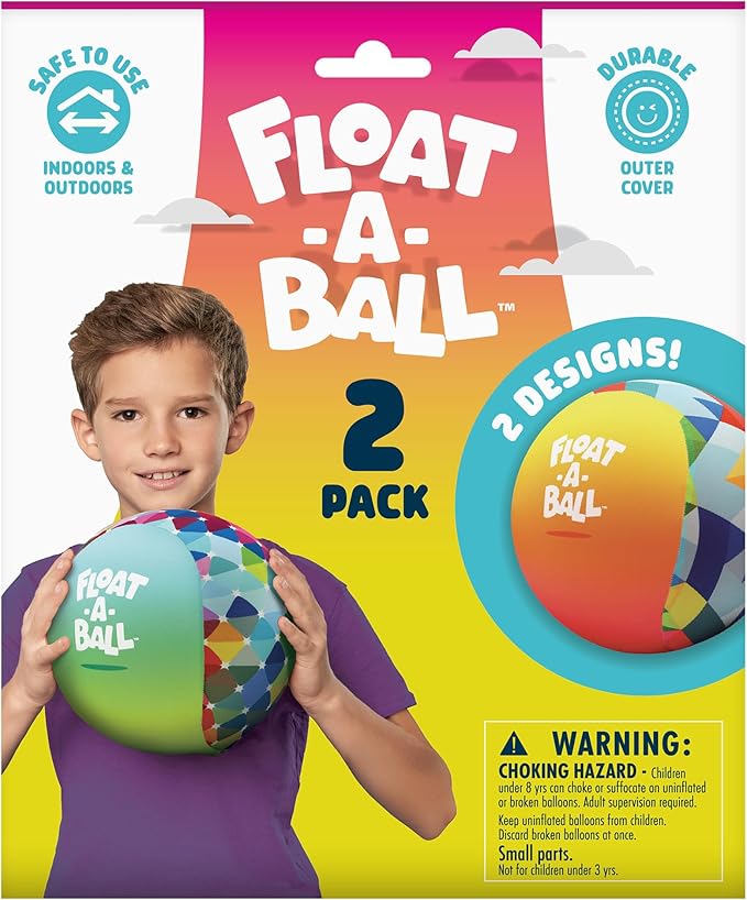 Chuckle & Roar - Float-a-Ball - Outdoor Active Play Fun - Safe and Durable - Multiple Sizes - Ages 3 and Up