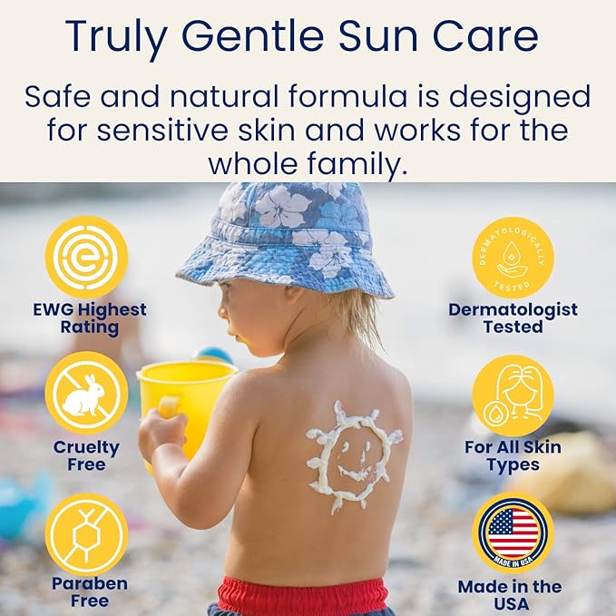 TruKid Daily Mineral Sunscreen SPF 30 - All Natural Kids & Baby Sunscreen for Face & Body, Non-Toxic Zinc Oxide Sunblock Protection for Sensitive Skin, Light Citrus, FSA Eligible, Travel Size 3.4oz