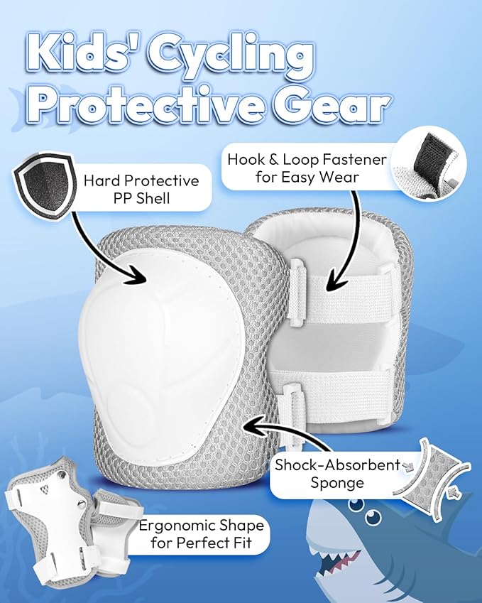 Bike Helmet for Kids 3-5-8 Toddler Bike Helmet Animal 3D Cartoon Boys Girls Safety Adjustable Kids Helmet and Pads Set for Cycling Scooter Skateboard