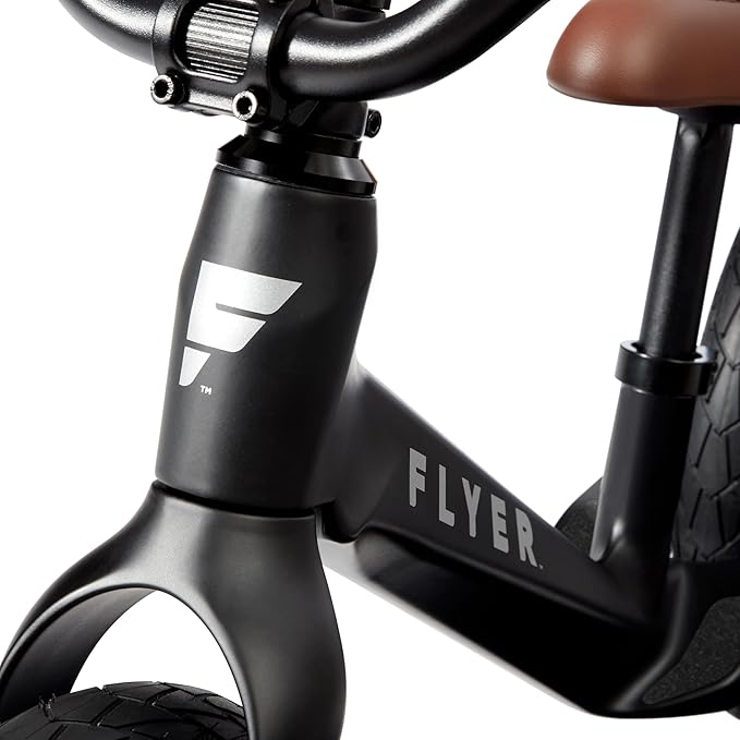 Radio Flyer Balance Bike, Baby Toy, Toddler Bike, Bicycle Toddler Toys, Baby Gifts, Flyer Ultra Lite Balance Bicycle Black, for Ages 1-.5-5 Years, Black