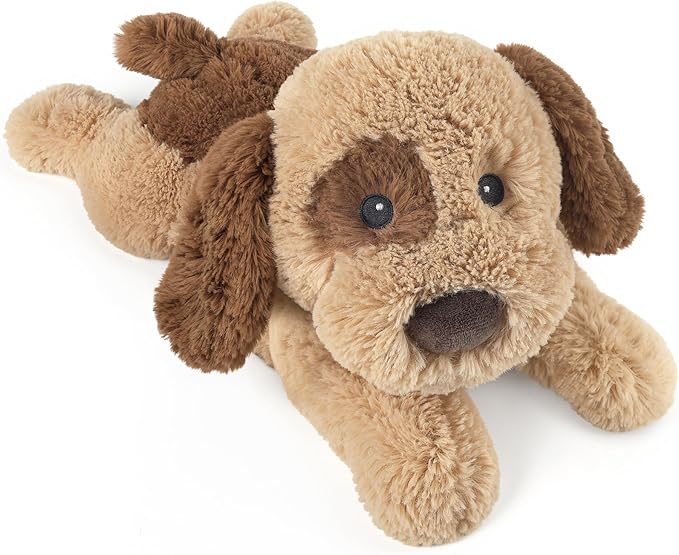 Dog Stuffed Animals, Microwavable Stuffed Animal Adorable Fluffy Puppy Plush for Warmth Comfort, Heatable Coolable Lavender Scent Dog Plush Toy, Cute Soft Puppy Plushies for Kids Boys Girls Adult Gift