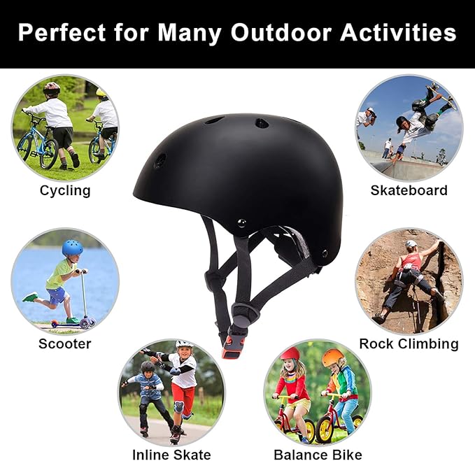 Glaf Toddler Helmet for 2-8 Years Kids Bike Helmets Baby Girls Boys Multi-Sport Adjustable Skateboard Bicycle Helmet Lightweight 3 Sizes for Toddler to Youth 8-14