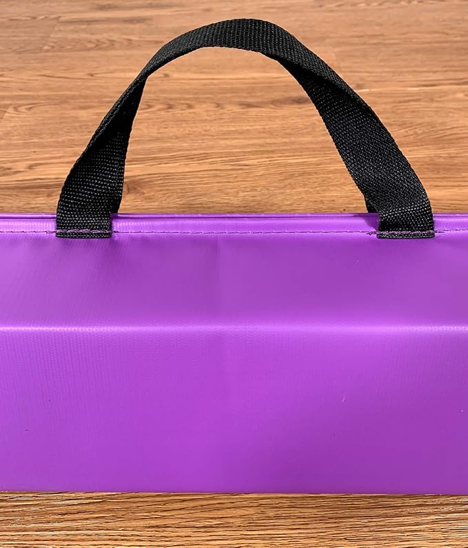 Balance Beam - Folding Floor Gymnastics Equipment for Kids, Non Slip Base - 6 FT to 10 FT for Home Gym Use