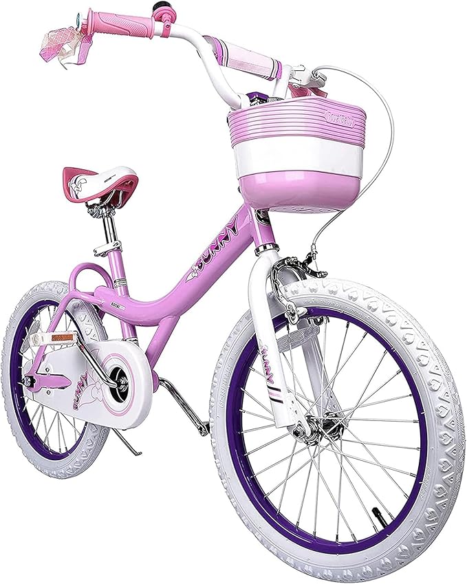 Royalbaby Princess Girls Kids Bike 12 14 16 18 20 Inch Children Bicycle with Basket for Age 3-12 Years