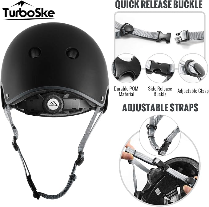 Skateboard Helmet, BMX Helmet, Multi-Sport Helmet, Bike Helmet for Kids, Youth, Men, Women