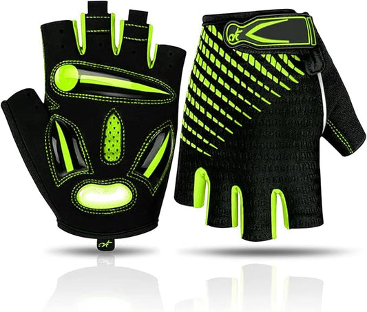 BIKINGMOREOK Bike Cycling Gloves for Men Women,Non-Slip Breathable 5MM Gel Pads DH Mountain Road Bicycle Gloves for MTB Biking Cycling,Workout Sports