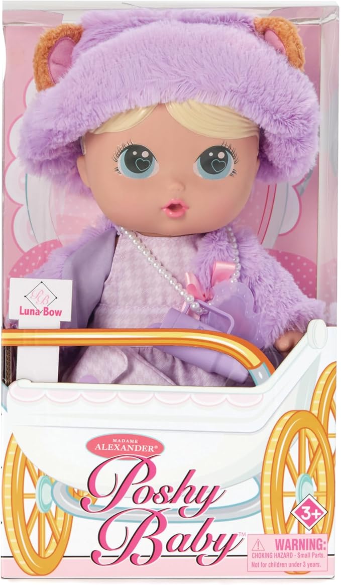 Madame Alexander 12-inch Poshy Baby™ Fashion Doll, Luna Bow