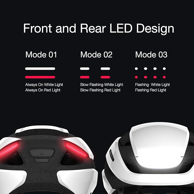Lumos Ultra Smart Bike Helmet | Customizable Front and Back LED Lights with Turn Signals | Road Bicycle Helmets for Adults: Men, Women