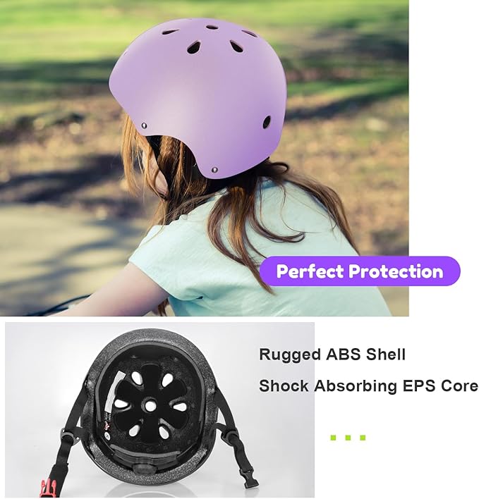 Kids Helmet, Toddler Adjustable Kids Ages 3-8 Years Old Boys Girls Multi-Sports Safety