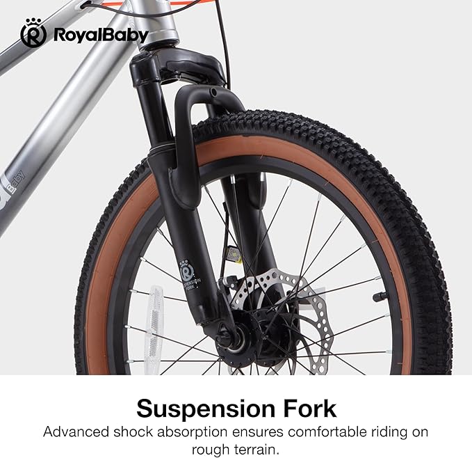 RoyalBaby Kids Mountain Bike for Boys and Girls, Ultra-Light Aluminum 20-24 Inch Wheel Bicycle for 6-14 Years Old Children, 7/21-Speeds Drivetrain