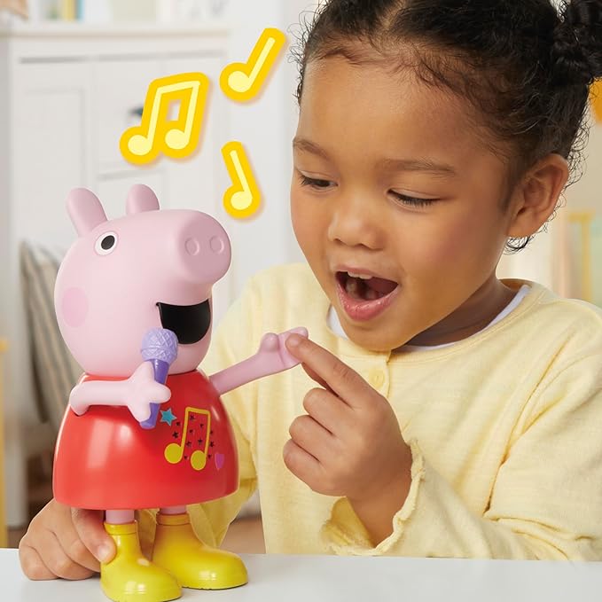 PEPPA PIG Talk & Sing Peppa Doll, Musical Toy with 50+ Sounds, Phrases, and Songs, Preschool Toys, Kids, Ages 3+