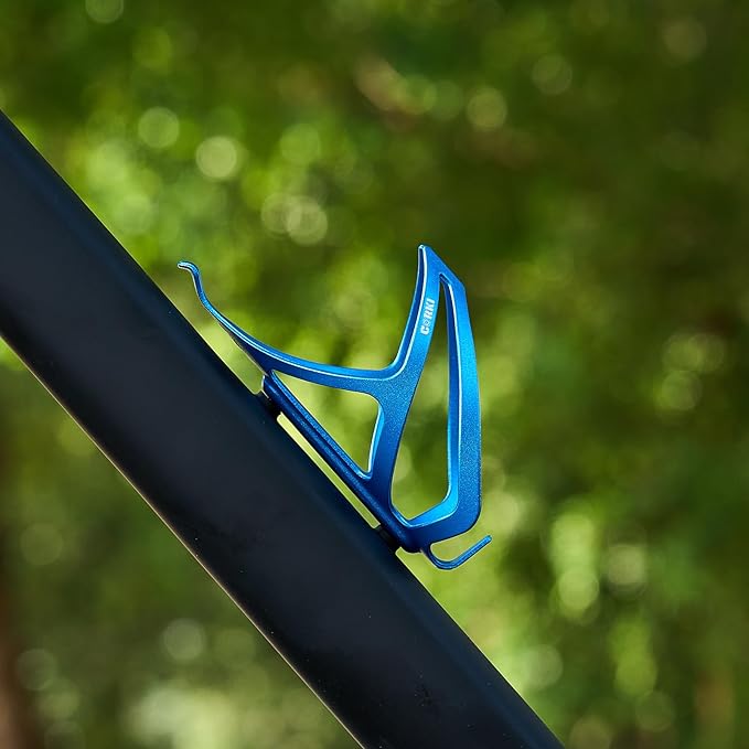 Corki Cycles Bike Water Bottle Holder Aluminum Alloy, Universal Bike Water Bottle Cage for Road, Mountain and Gravel Bikes - 1Pack - Blue