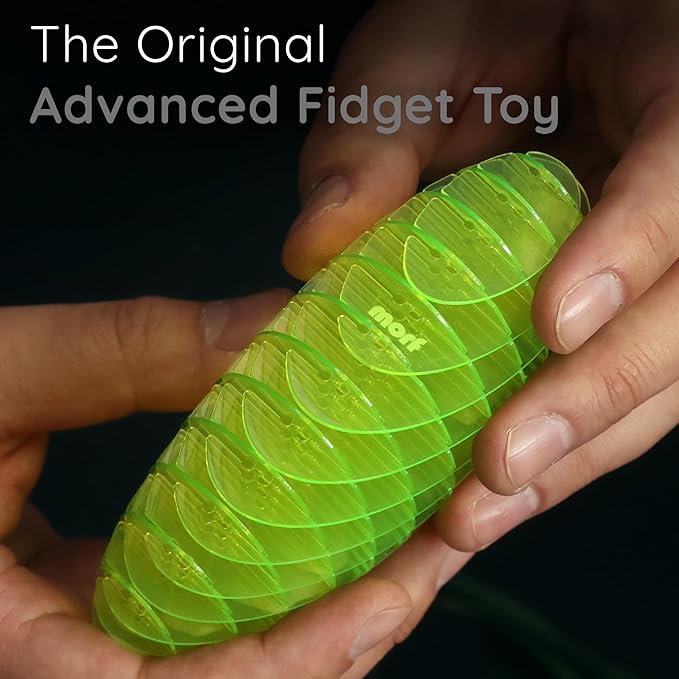 Morf Fidget Worm Toy - Flexible 3D Sensory Slug Figgy Toy for Kids, Teens, and Adults – Stretchy, Quiet, Stress and Anxiety Relief, Focus - For Play, School, Work Gifts, Great For Classroom and Office