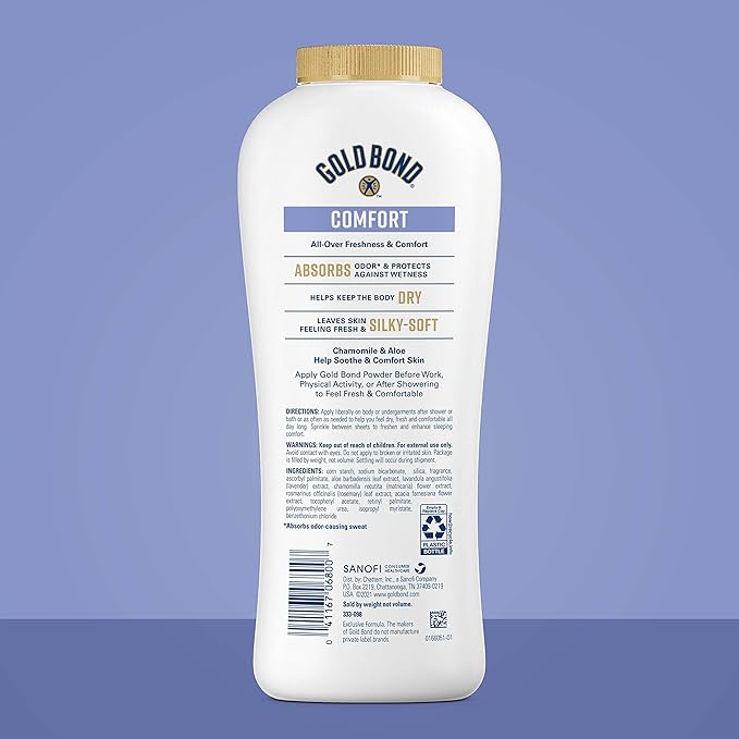Gold Bond Friction Defense Stick, 1.75 oz & Comfort Body Powder, 10 oz Bundle