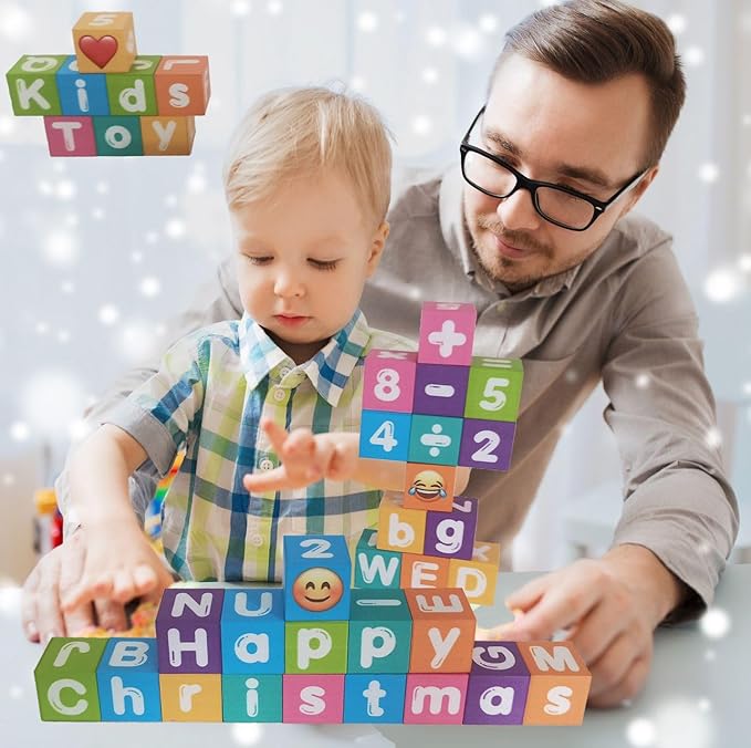 Portable Magnetic Letters Blocks Magnetic Alphabet & Numbers Montessori Learning Toys for Kids Educational Construction Travel Toys for Boys Girls 216 in 36 pcs