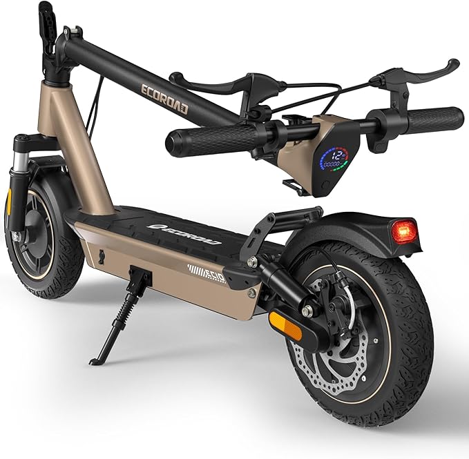Electric Scooter for Adults, 30-32Miles Long Range Electric Scooters, 500W-750W Motor & 21-25MPH Adults Commuting Scooters, 10" Tires, Lightweight Foldable E-Scooter with Turn Signals