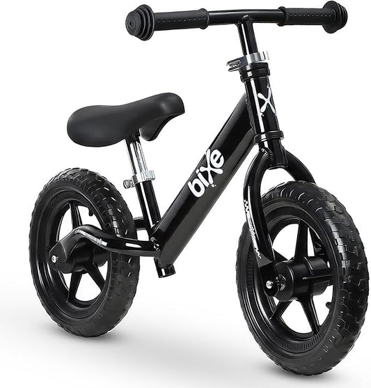 Balance Bike - 30.5 cm (12") Training Bikes for Kids and Toddlers - 1.8kg (4lbs) Kids' Balance Bike - Children Ages 3, 4, 5 - No Pedal Push Bicycle for Boys or Girls - Black