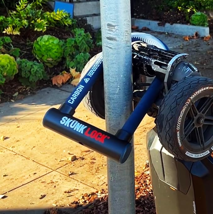 Carbon Angle Grinder Resistant Deterrent U Lock for Bike Motorcycle Patented Blade Destroying Multi Material Anti Grinder Technology