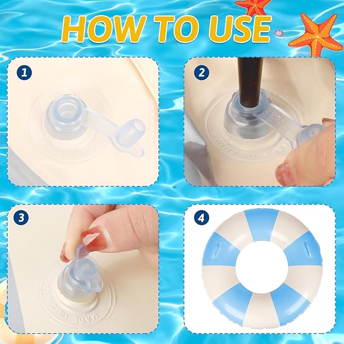 2 PCS Inflatable Pool Floats for Swimming Pool Party Lake Beach Adults - Floaties Pool Tubes Swim Rings Tubes Floaties for Beach Pool Party Decorations