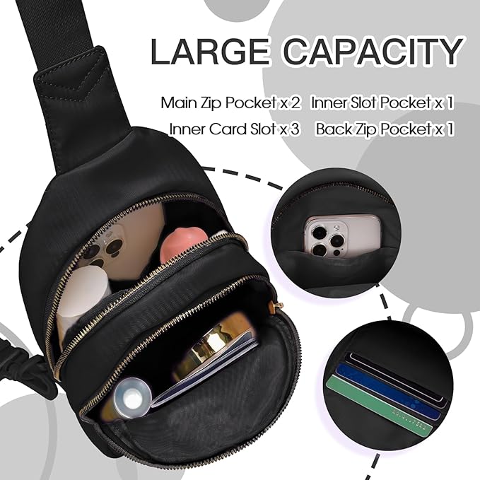 Birthday Gifts for 7 8 9 10 11 12 13 Year Old Girls Small Initial Sling Bag Cross Body Bag Fanny Pack for Girls