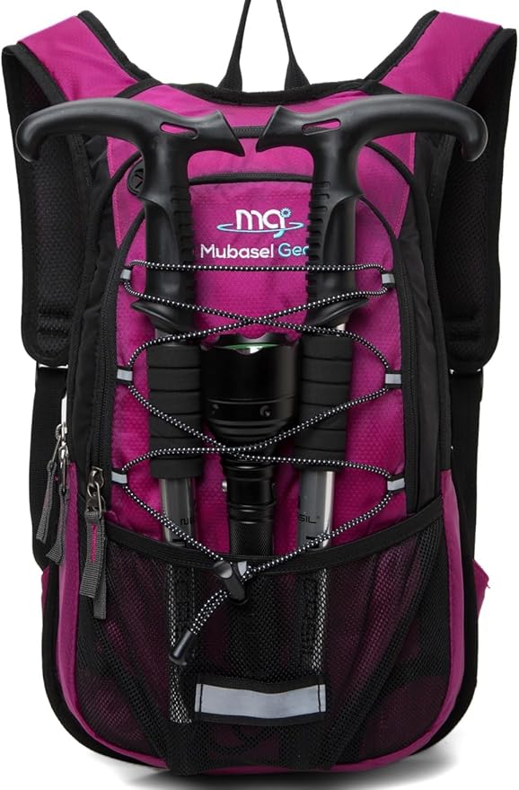 15L Insulated Hydration Backpack Pack with 2L Water Bladder Lightweight Hiking Backpack Bag for Women Men Daypack for Hiking Running Festival Camping Biking